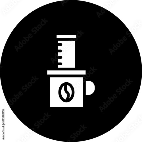 Aeropress Vector Icon Design