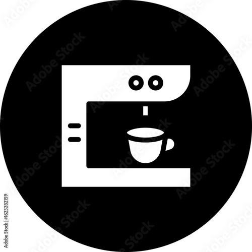 Coffee Maker Vector Icon Design