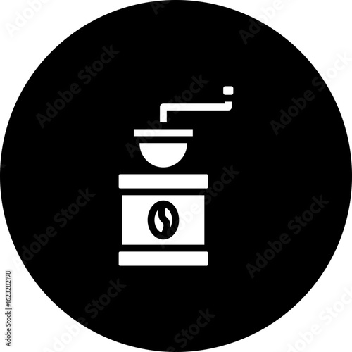 Coffee Grinder Vector Icon Design
