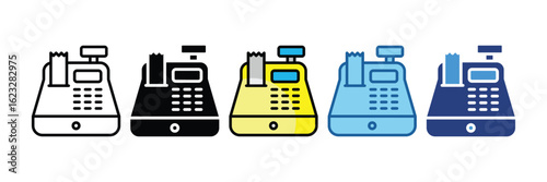 Cash Register  Icon Element For Design