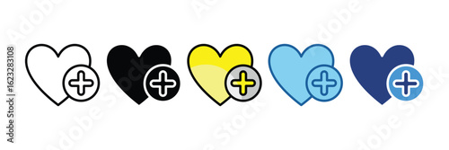 Add To Wishlist  Icon Element For Design