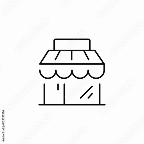local shop icon sign vector