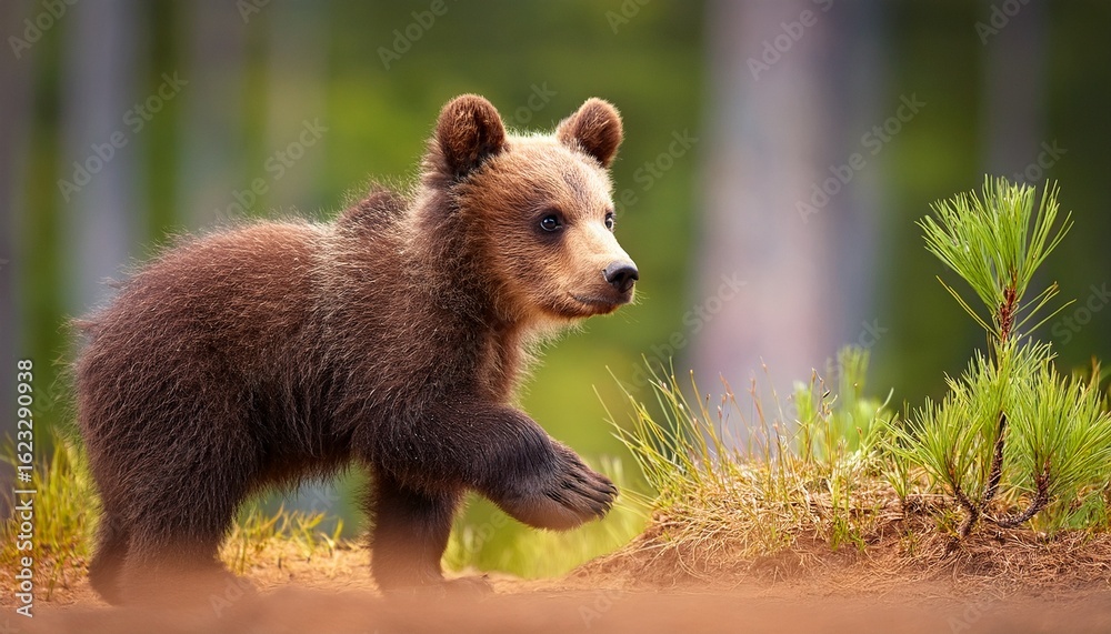 Fototapeta premium brown bear cub
