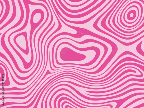 Abstract pink wavy pattern background design