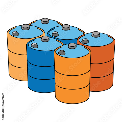 A sturdy container designed for storing liquids safely, often used for aging or transporting beverages like wine, whiskey, or oils in secure, sealed casks or barrels.
