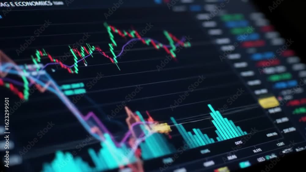 custom made wallpaper toronto digitalGlobal Market Analysis And Financial Data Visualization On Interactive Screen