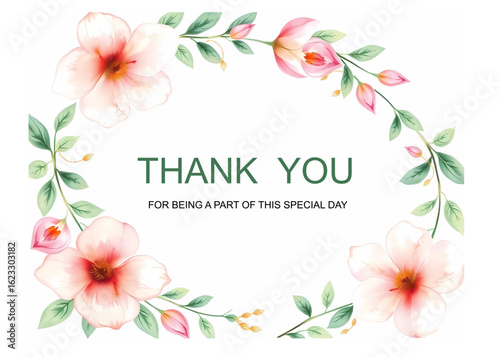  Thank you card template