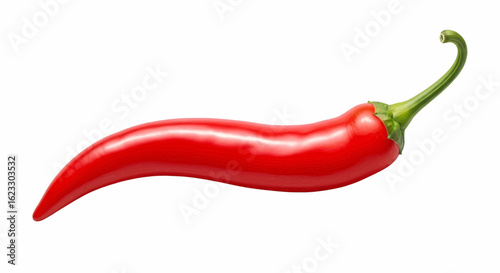Spicy Red Chili Pepper Vector Illustration Culinary Art, Healthy Food Concept