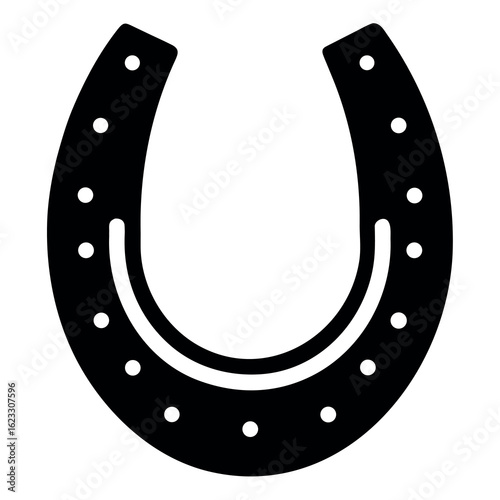 horseshoe silhouette vector, Horse shoe icon design 