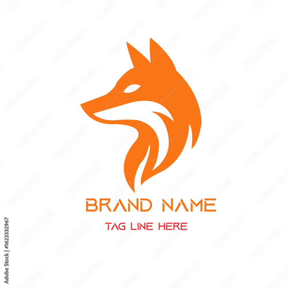 Obraz premium fox head vector for brand 
