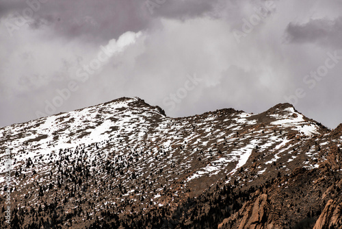 Melting snow as the seasons change