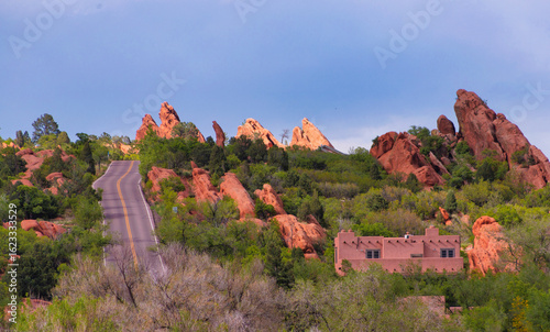 A road through the Garden of the Gods