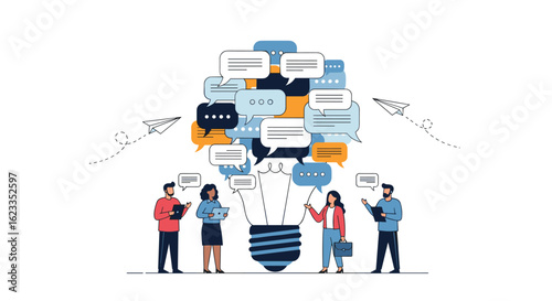 Team collaboration and idea generation through creative communication and shared knowledge networks