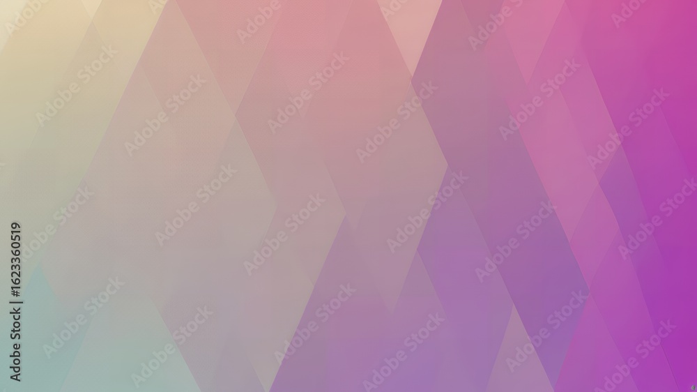Geometric abstract background with soft pastel color gradient transitioning from beige to pink and purple Geometric abstract background with soft pastel color gradient transitioning from beige to pink and purple
