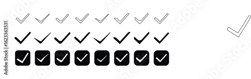 tick check icon , social media verified badge  icon, check mark button icon, Check marks symbol,  Vector Illustration EPS 10.
