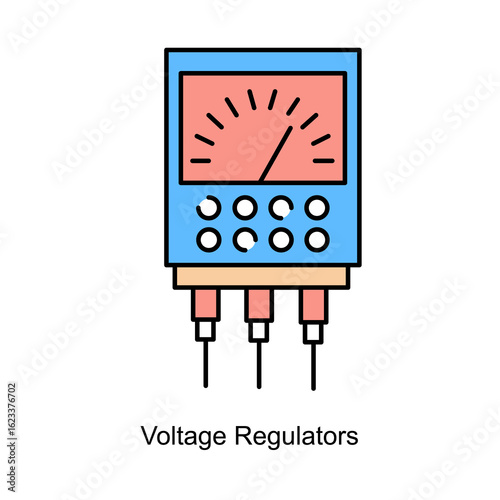 Voltage Regulators Icon. Vector Design
