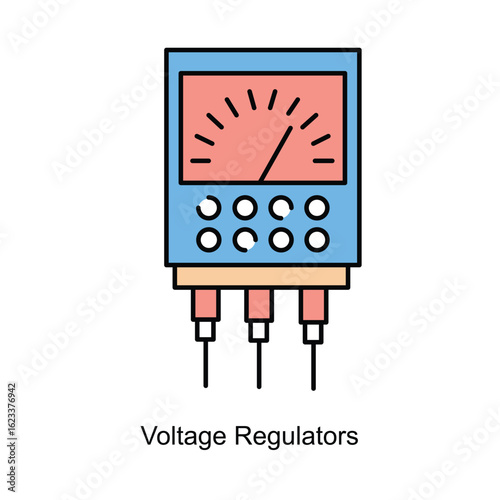 Voltage Regulators Icon. Vector Design