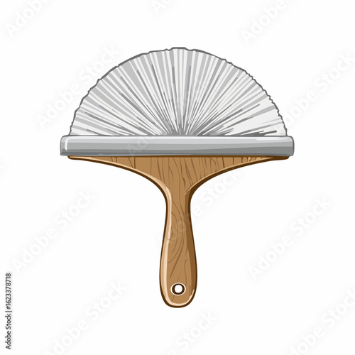 Fabric lint brush with handle
