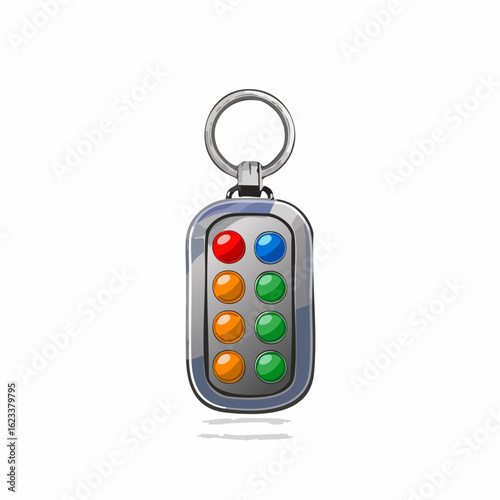 Key fob with buttons
