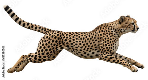 Εκτύπωση καμβά Isolated Cheetah Running