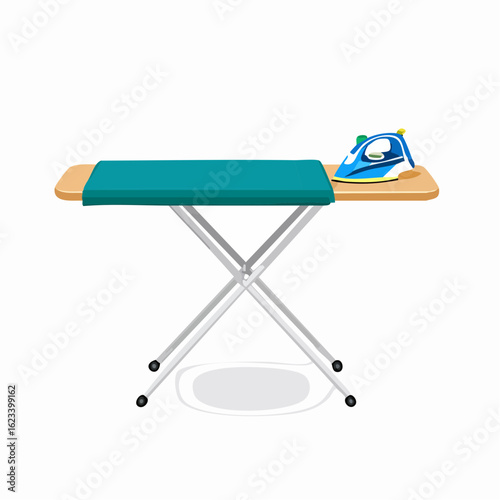 Ironing board with padded cover
