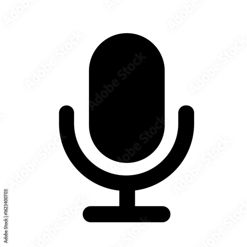 Microphone vector icon set. Microphones audio podcast vector icons. Microphone - Illustration Icons.