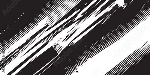Stylish abstract monochrome geometry
