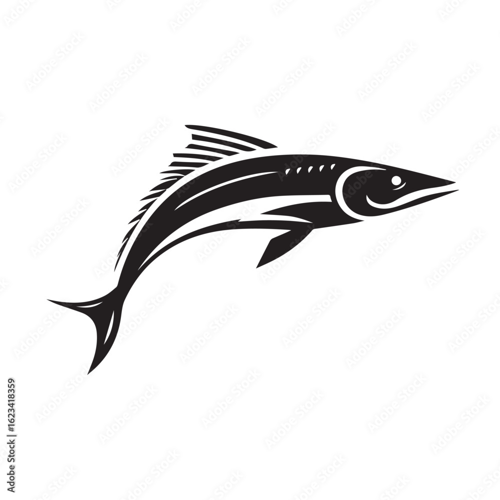 Fototapeta premium fish silhouette vector