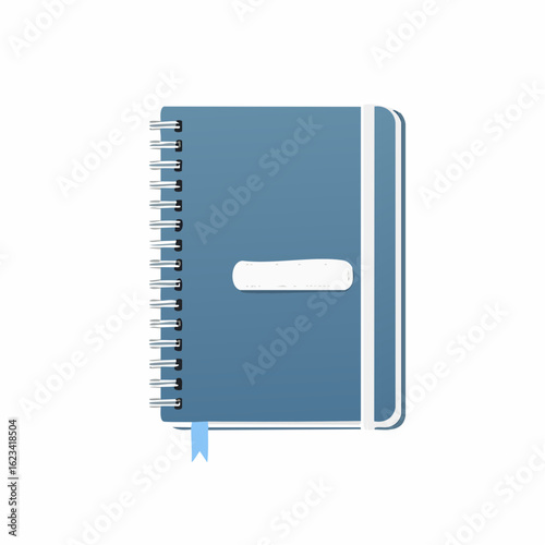 Notebook with elastic closure band
