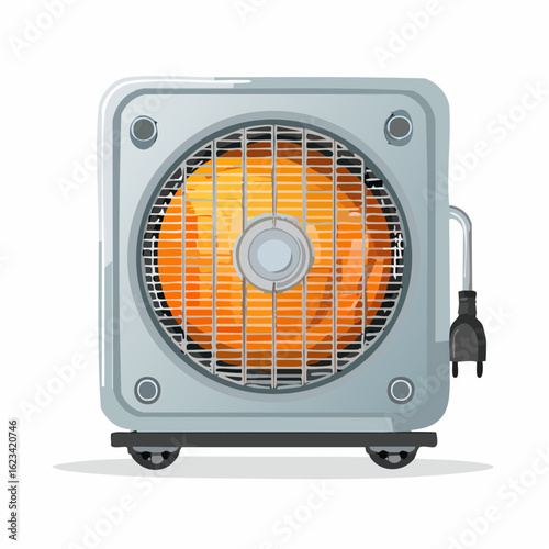 Portable heater with vents
