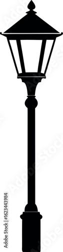 Clean silhouette of rooftop weather station in iconic black vector style