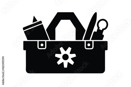 diy craft kit icon vector icon silhouette