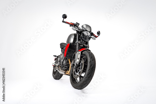 motorcycle on a white background
