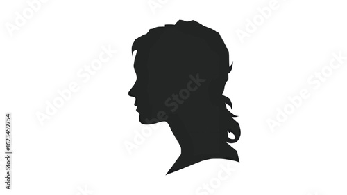 Black silhouette art: Man gives kids piggyback rides. Conceptual stock for family, happiness, health.
