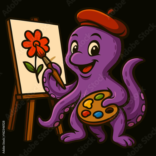 octopus painter