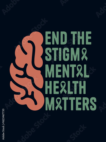 Mental Health Awareness T-Shirt Design 