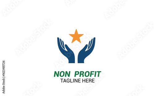Innovative Charity Logo Vector Design, Nonprofit Logo Collection for Community Care template