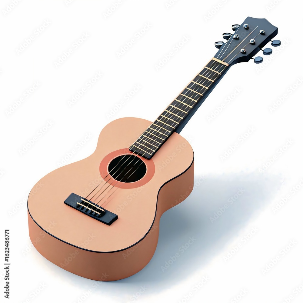 Fototapeta premium guitar isolated on white