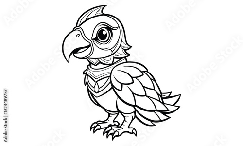 Parrot t shirt design silhouette and vector line art Exotic Parrot Graphic for Eco-Friendly and Casual Wear