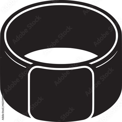 Black Fitness Tracker Icon