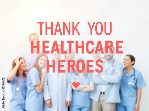 Group of healthcare professionals smiling and celebrating together  