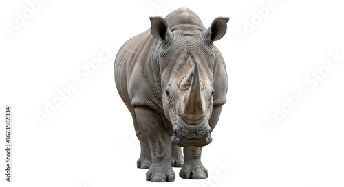 Photography Isolated Rhino head