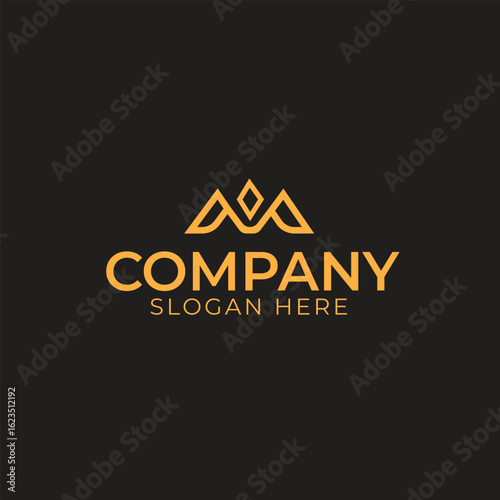 Letter M logo and M vector logo design for luxury and startups.