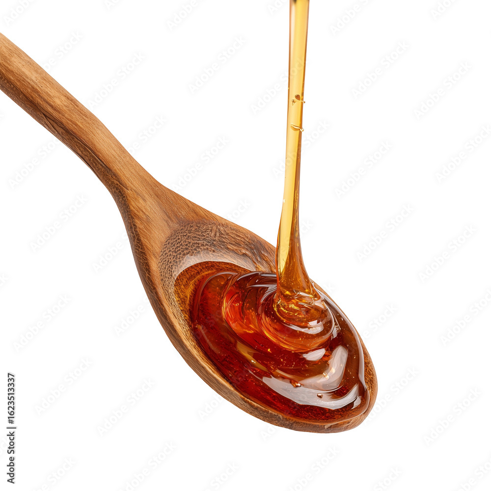 custom made wallpaper toronto digitalwooden spoon with honey - honey flowing from a wooden spoon on a white background