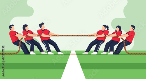 Indonesian traditional games cartoon element illustration set , independence day