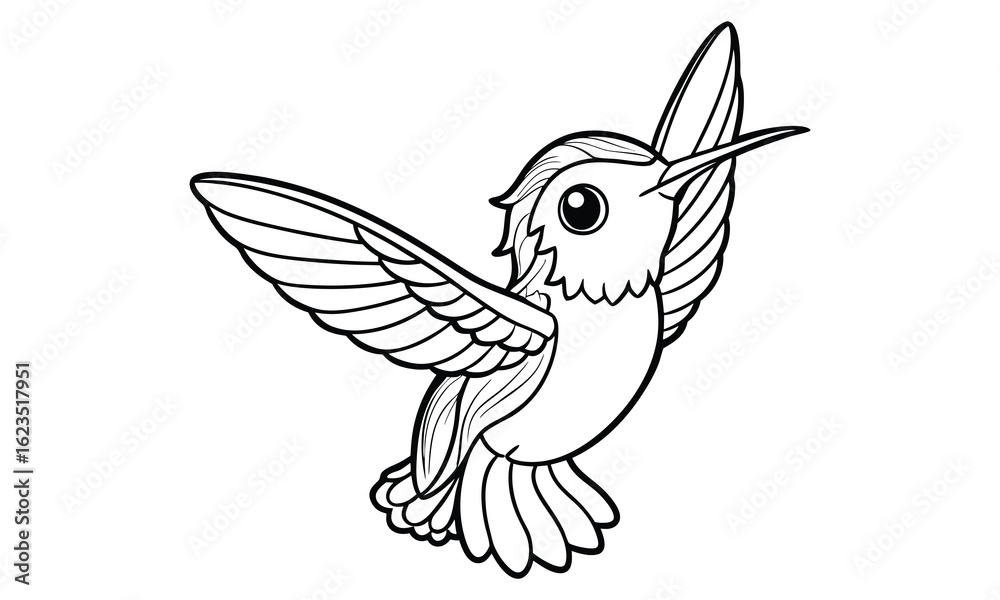 Obraz premium Hummingbird t shirt design silhouette and vector line art Vibrant Hummingbird Graphic for Casual and Eco-Friendly Wear