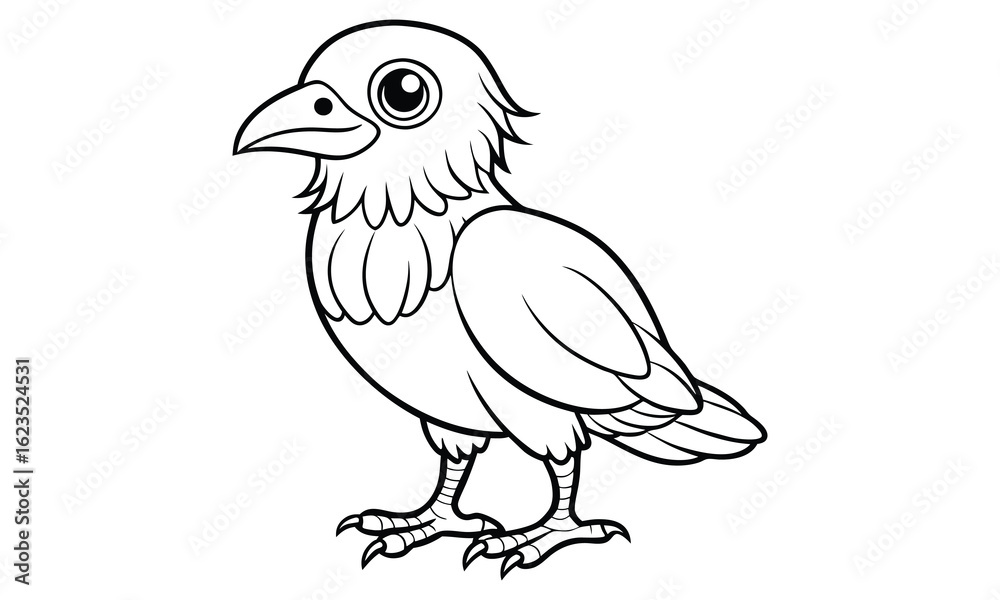 Fototapeta premium Crow t shirt design silhouette and vector line art Dark Crow Graphic for Casual, Gothic, and Urban Wear