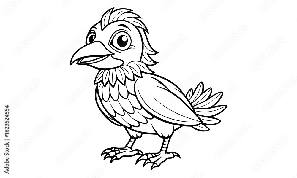 Obraz premium Crow t shirt design silhouette and vector line art Dark Crow Graphic for Casual, Gothic, and Urban Wear