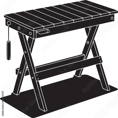 Foldable Wooden Work Table
