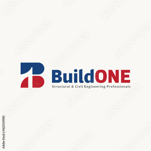 Letter B Logo B1 Lettermark B Bold vector logo mark 1 number logo numeric logo 1 One